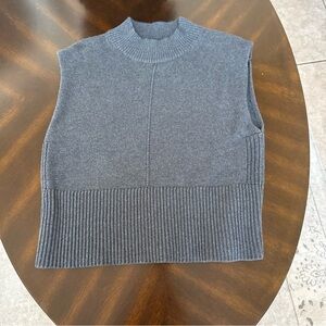 Velvet Graham Spencer Sleeveless Gray Sweater Vest